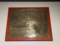 Vintage Nabisco Group Ltd Brass Registered Office Plaque on Wooden Mount – Pension Trust / Company Sign