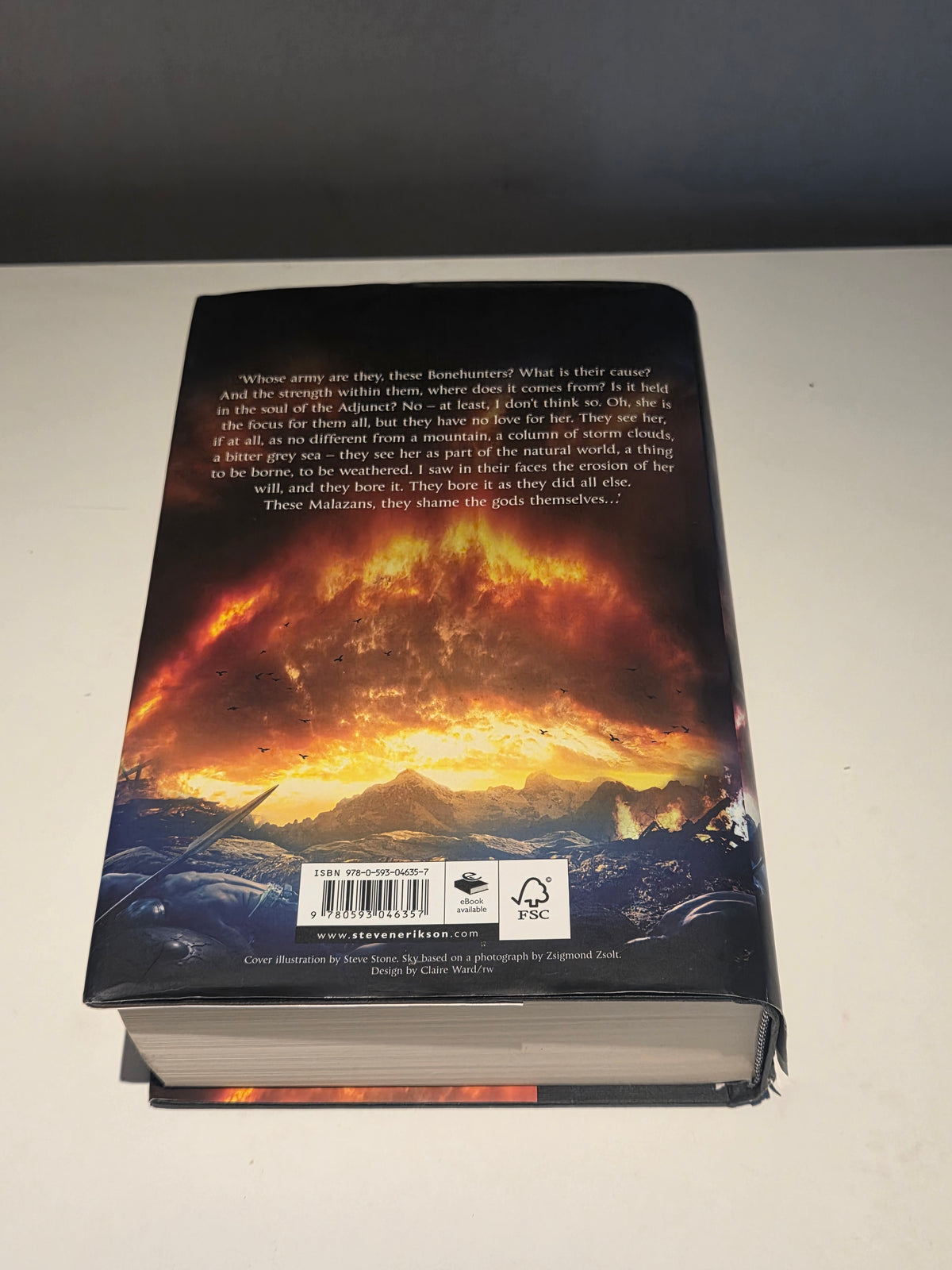 Signed Steven Erikson – The Crippled God – Malazan Book of the Fallen 10 – 2011 UK 1st Edition Hardcover