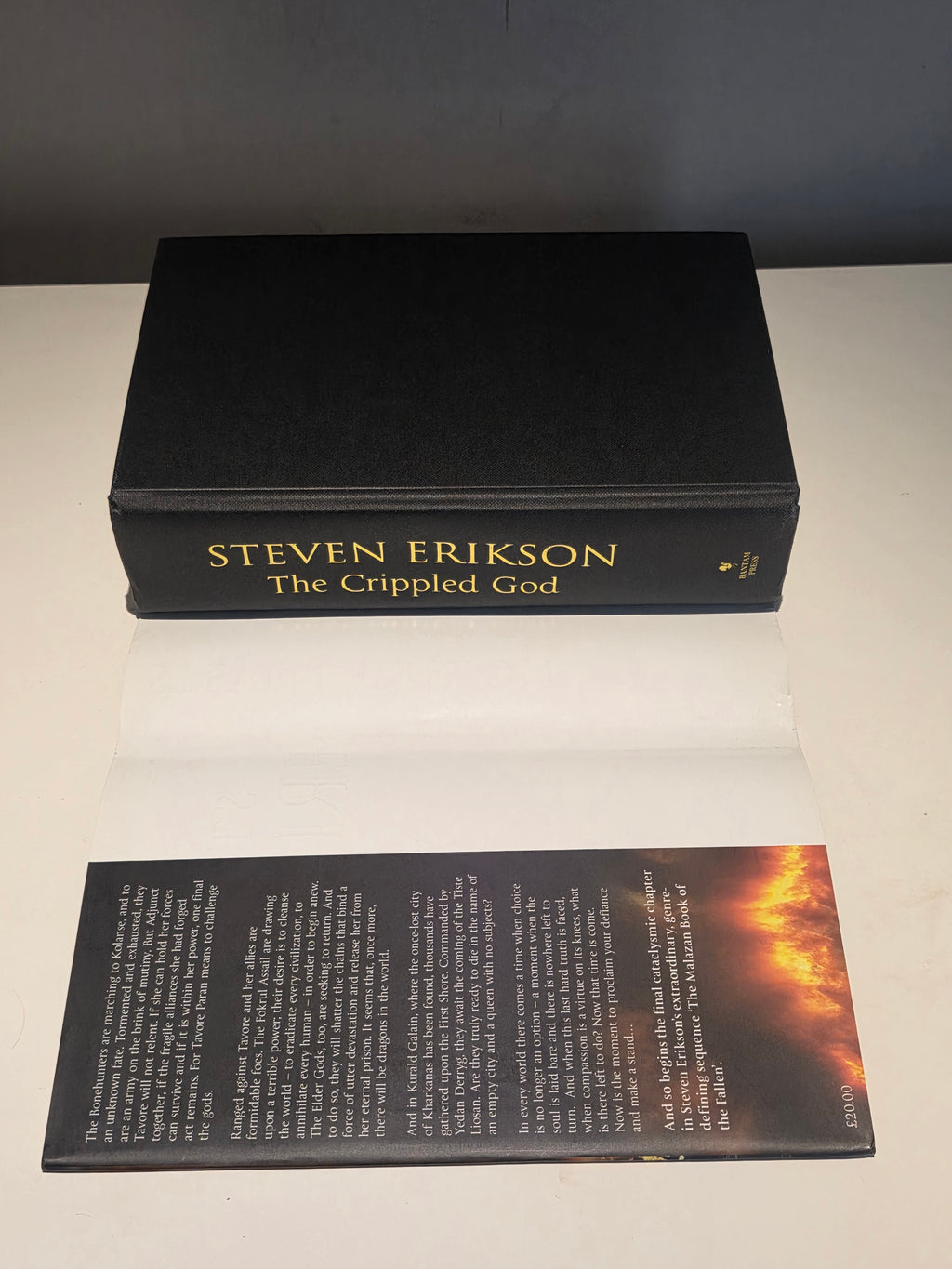 Signed Steven Erikson – The Crippled God – Malazan Book of the Fallen 10 – 2011 UK 1st Edition Hardcover