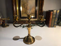 Vintage Brass Three-Arm Candle Holder / Candelabra