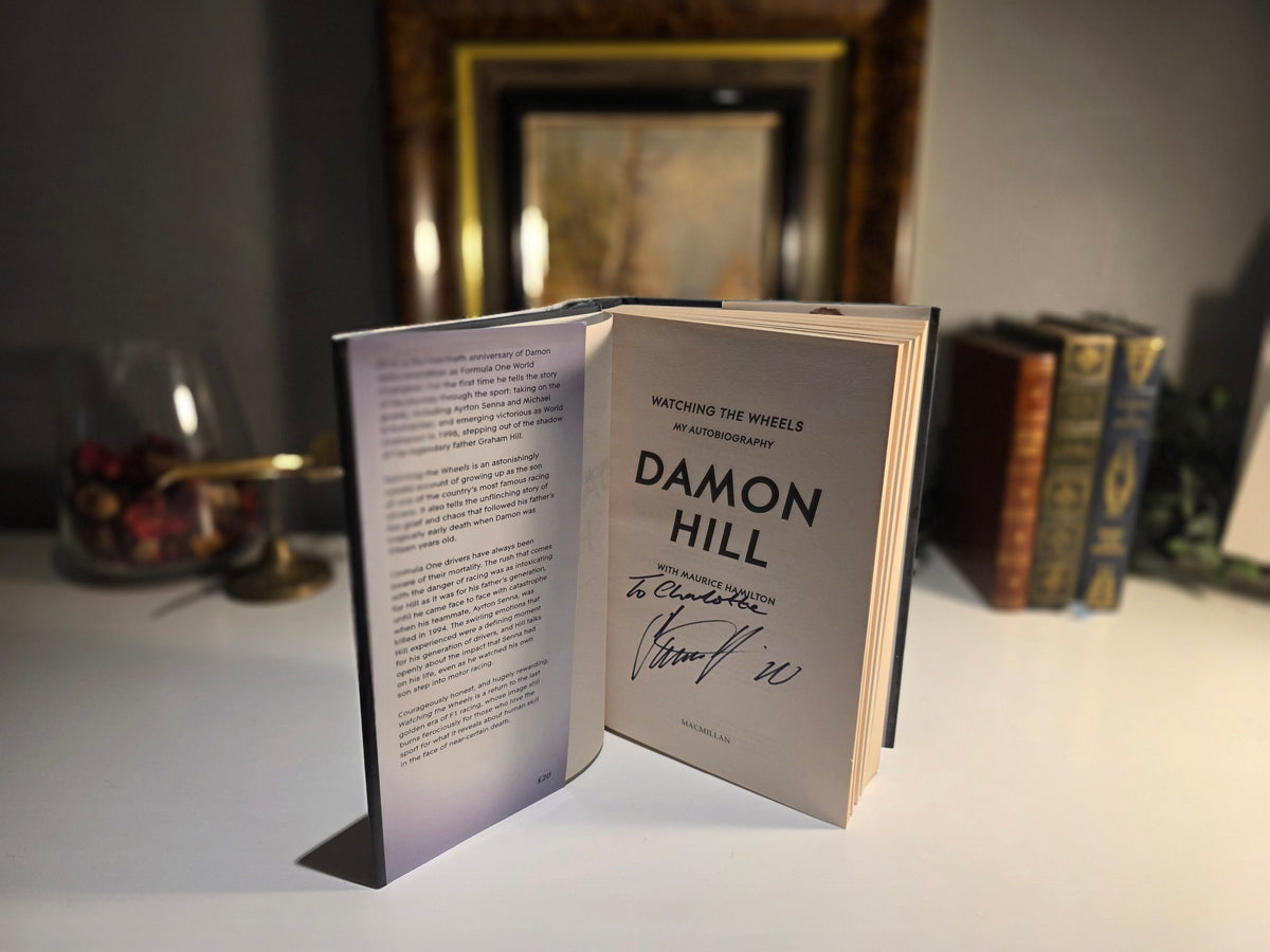 Signed Damon Hill Watching the Wheels: My Autobiography Hardback Book