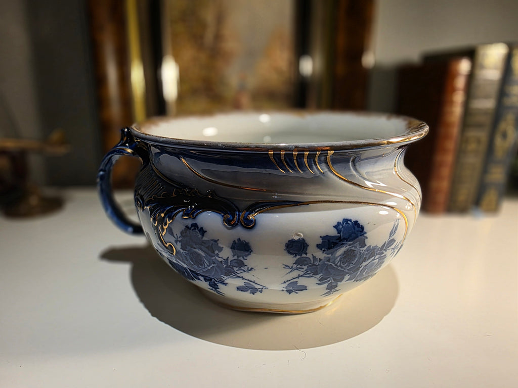 Antique Doulton Burslem Gloire de Dijon Large Ornate Handled Bowl – Rd No. 307815