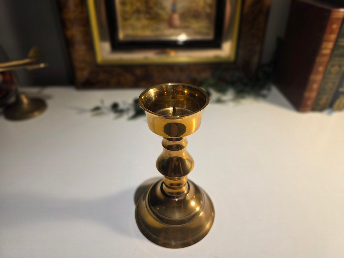 Vintage Brass Candlestick Holder – Traditional Antique-Style Design