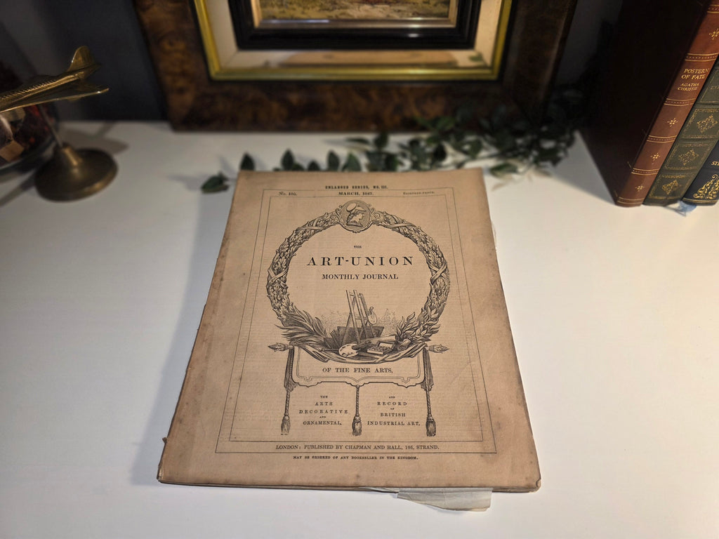 Antique 19th-Century Art-Union Monthly Journal “Enlarged Series” – Four-Issue Bundle