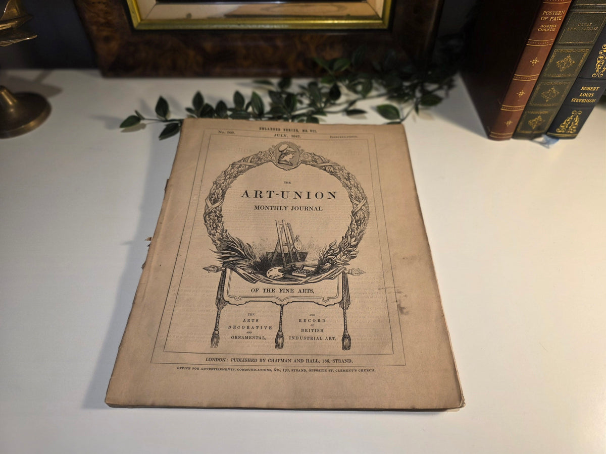 Antique 19th-Century Art-Union Monthly Journal “Enlarged Series” – Four-Issue Bundle