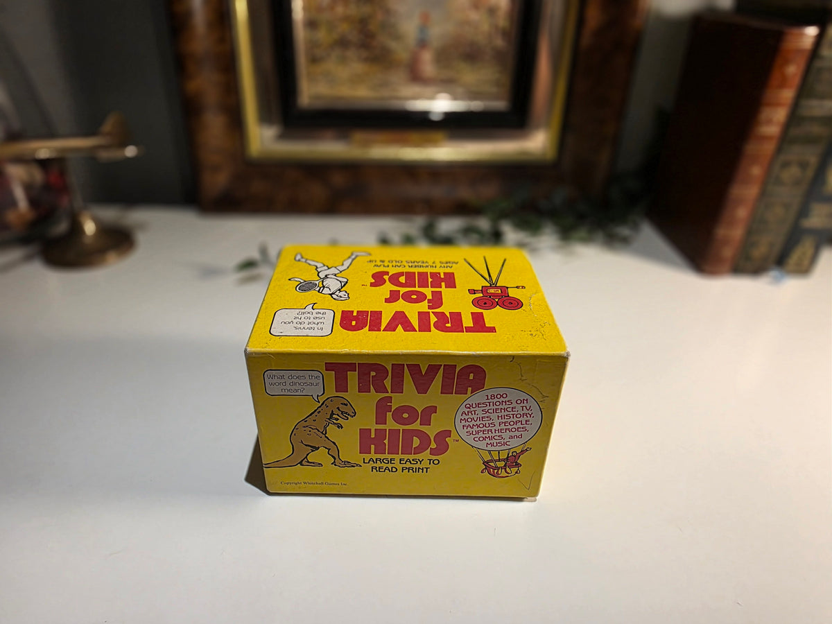 Vintage “Trivia for Kids” Question-and-Answer Game – Complete 300-Card Set – Rare Collectable